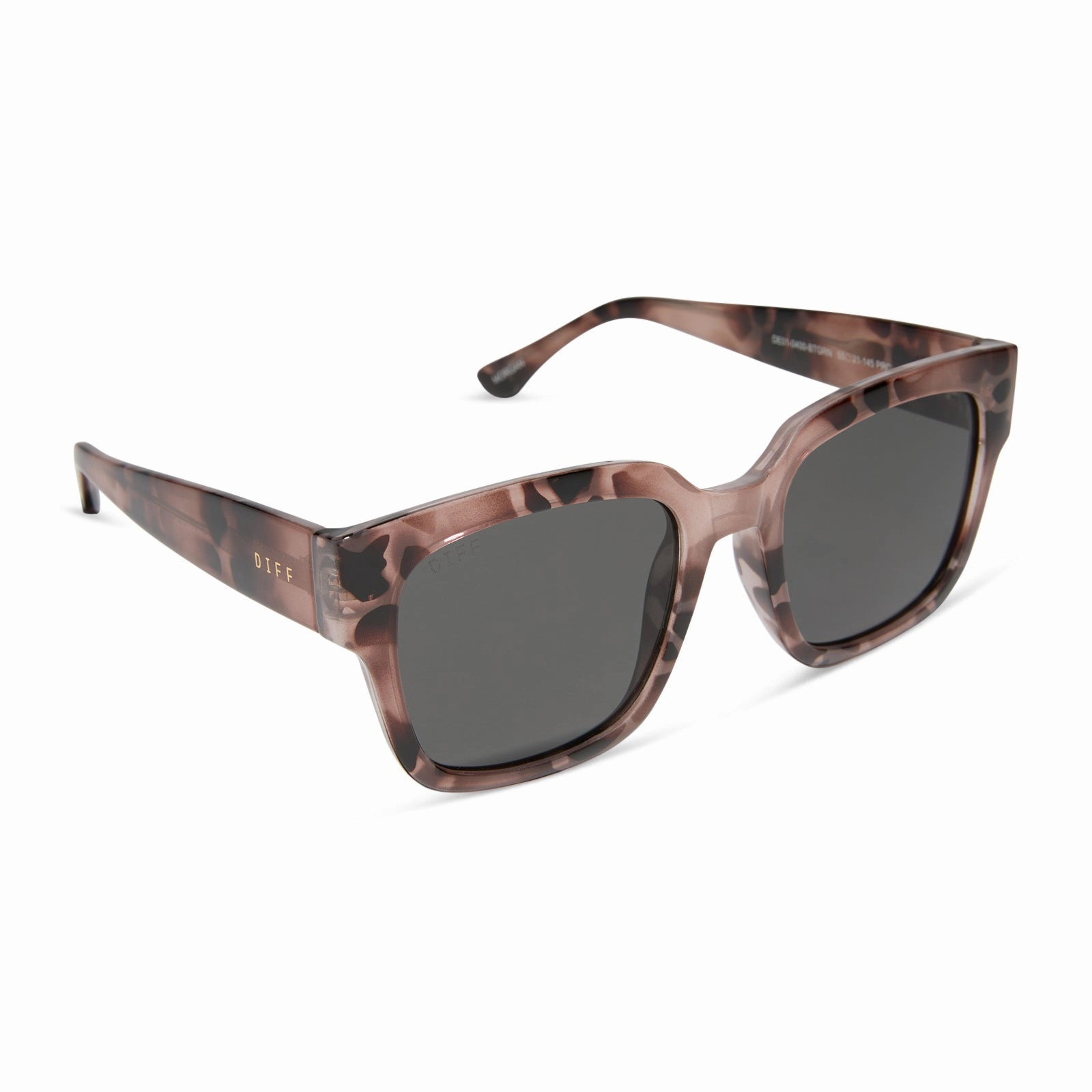 MORGAN - BLUSH TORTOISE   GREY SUNGLASSES