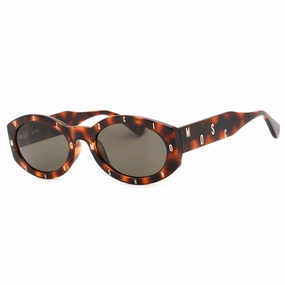 Moschino Women's Sunglasses - Brown Lens Havana 2 Oval Shape Frame | MOS141/S 005L 70