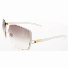 Mykita Unisex Sunglasses - Off White Butterfly Frame | NO1 FLASH PENELOPE OFF WHITE