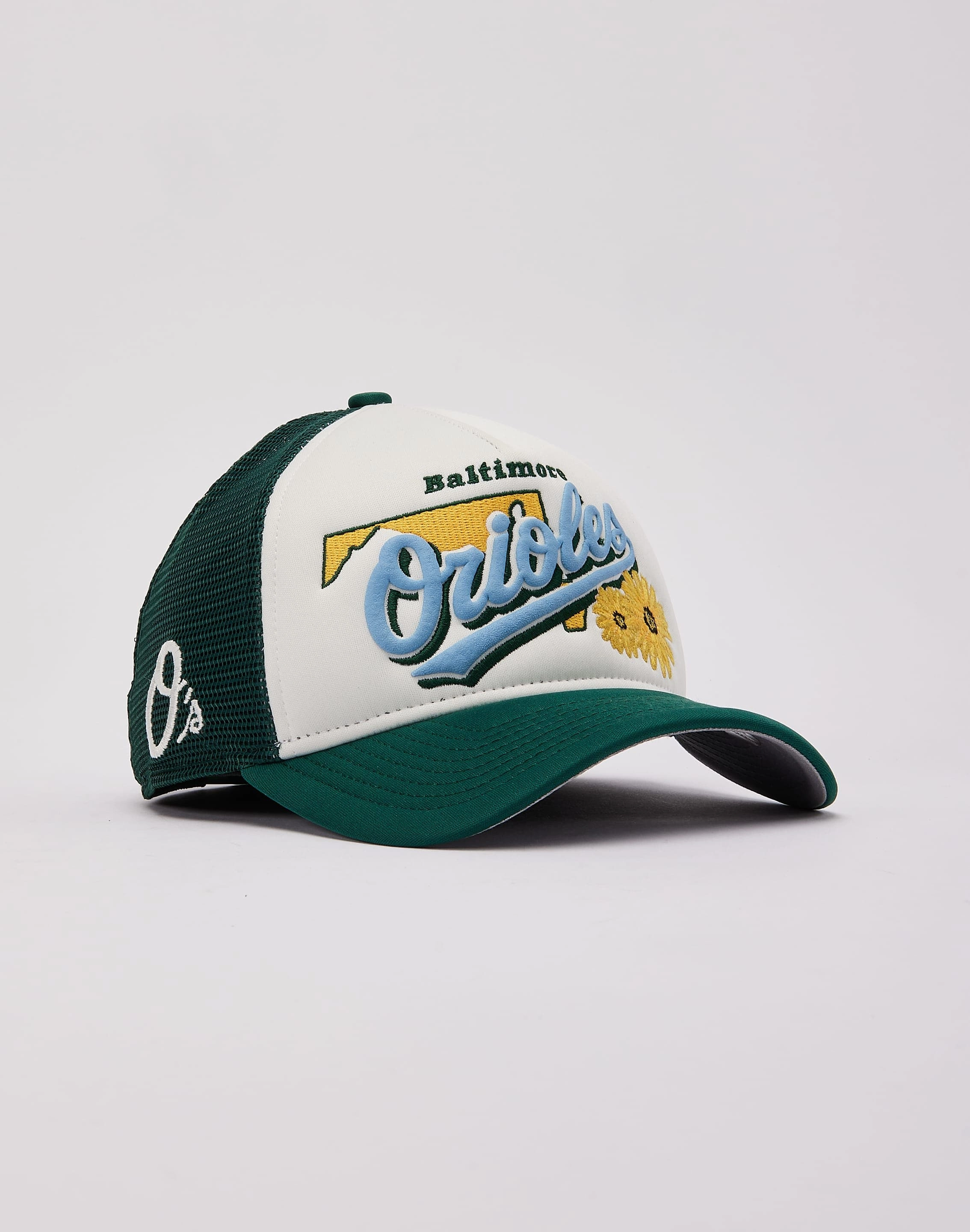 New Era Baltimore Orioles State Flower Trucker Hat