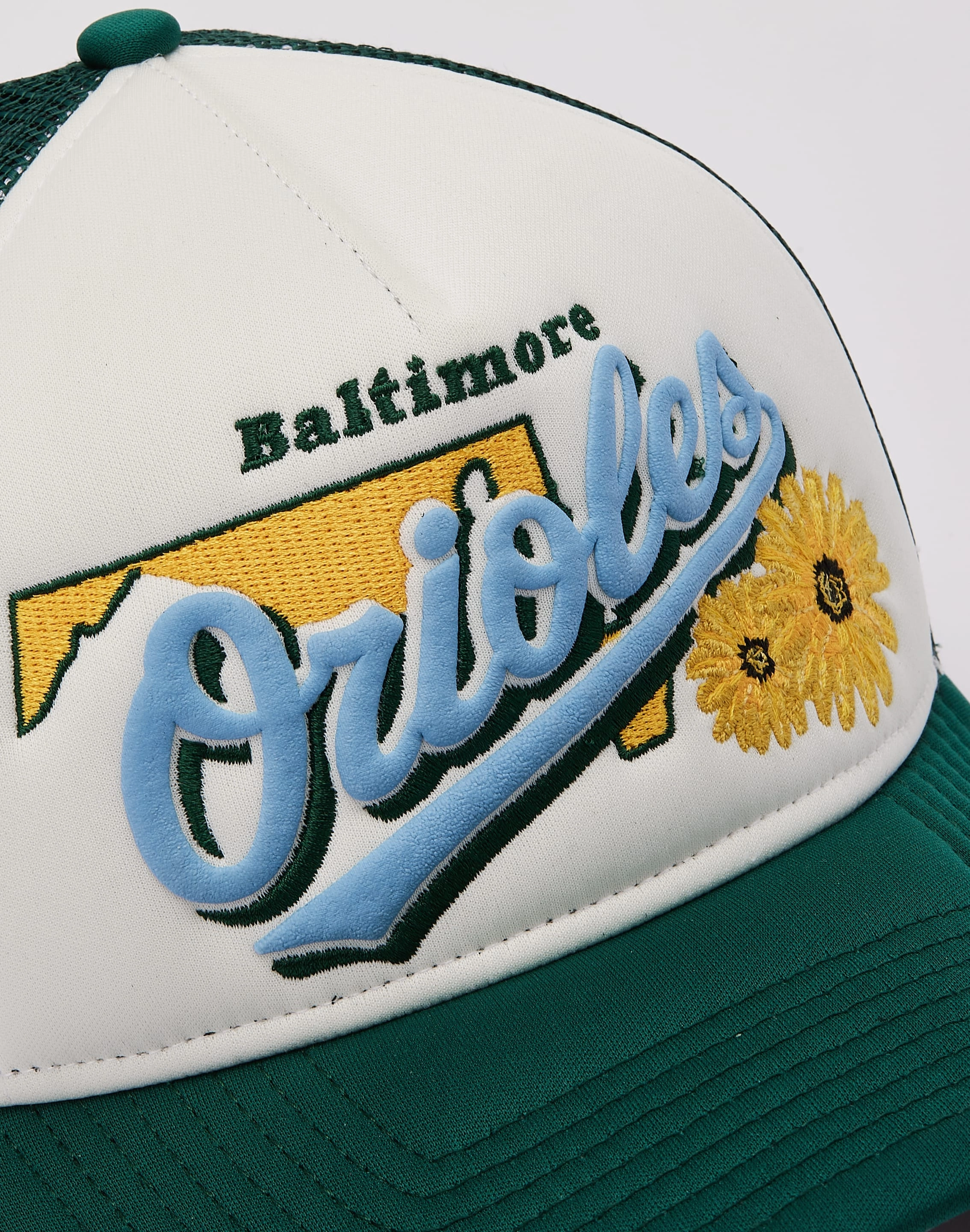 New Era Baltimore Orioles State Flower Trucker Hat
