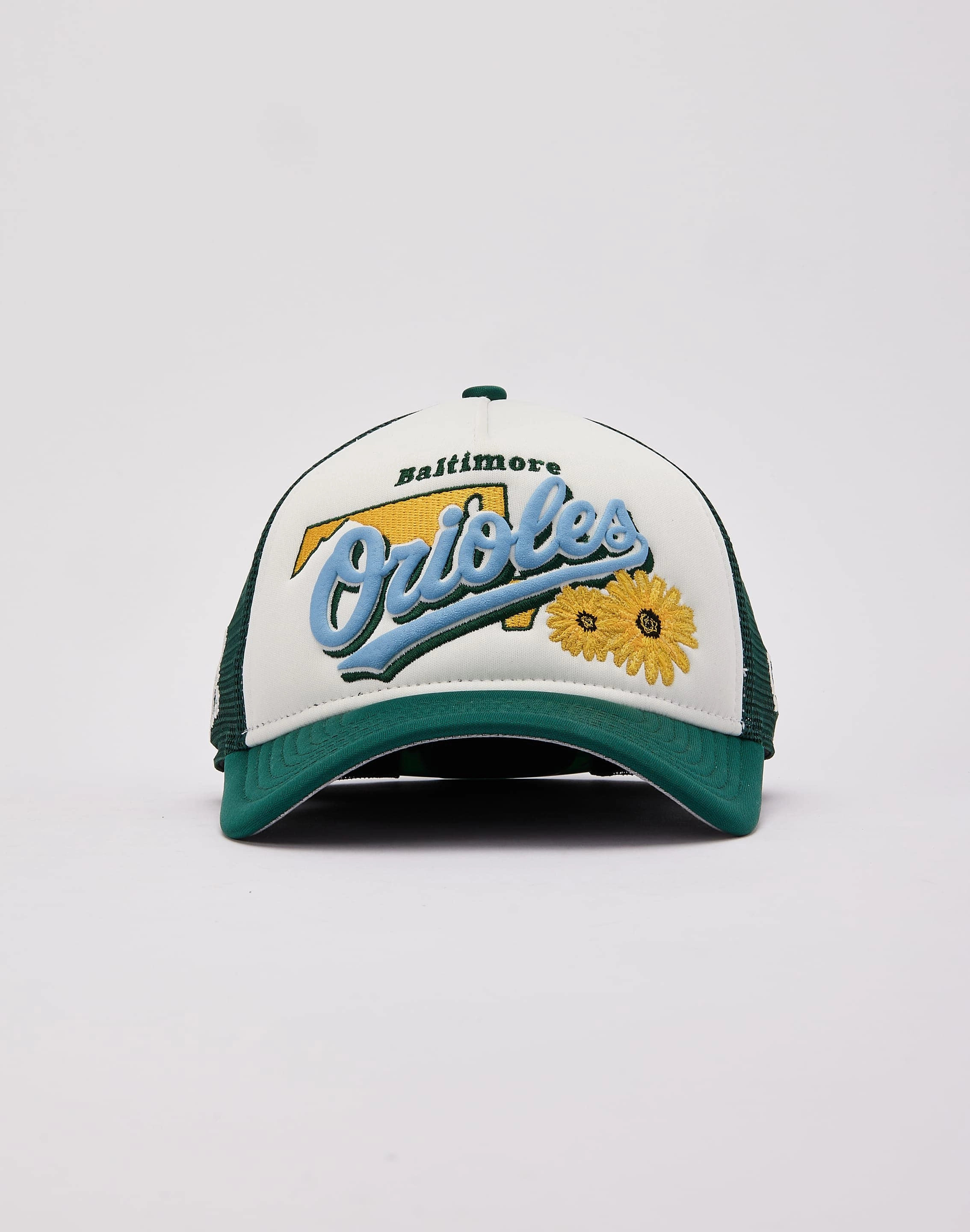 New Era Baltimore Orioles State Flower Trucker Hat