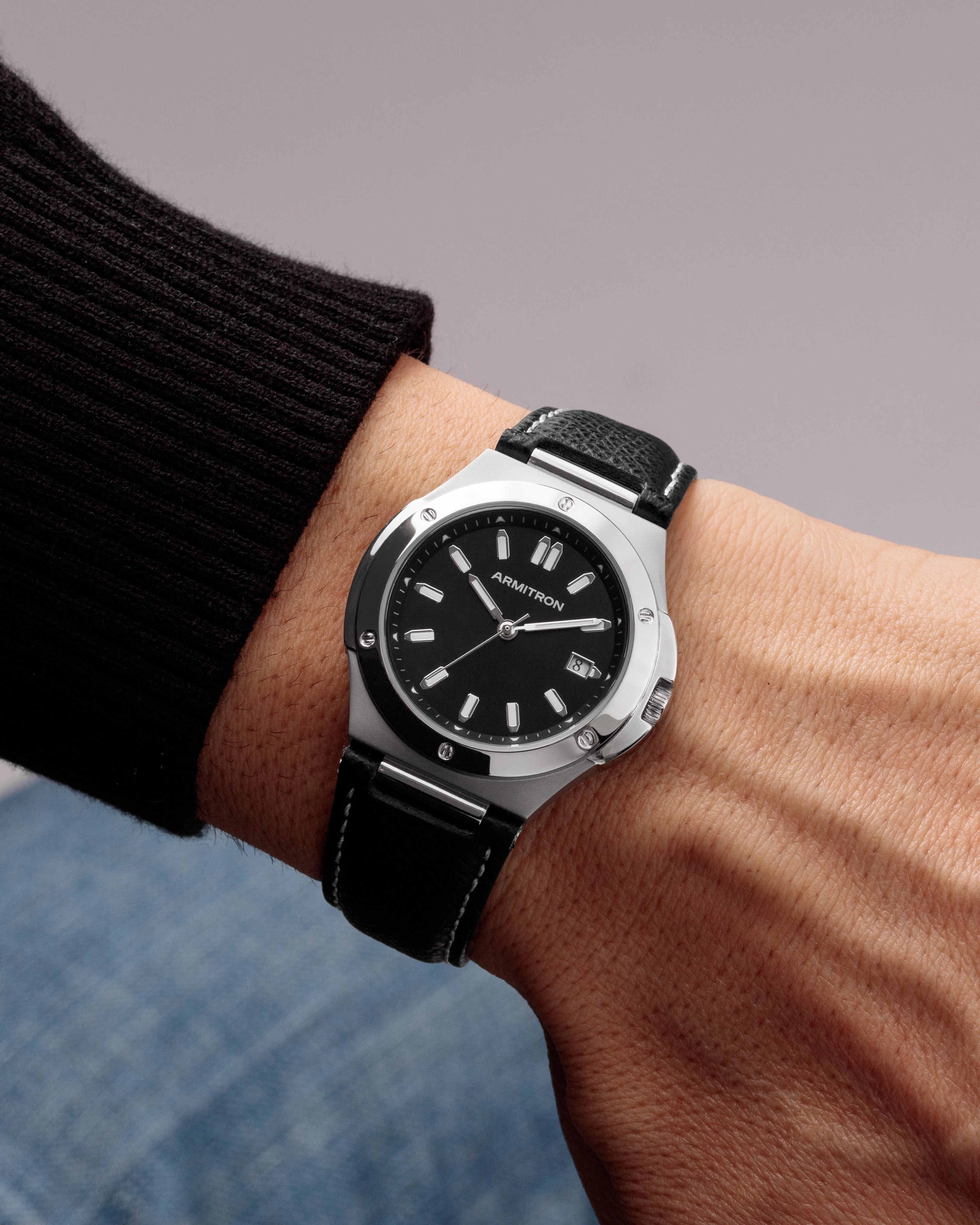 Parker™ | 38mm, Silver/Black