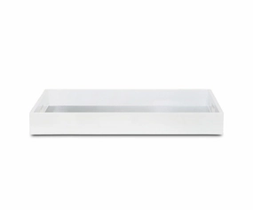 Rectangular Silver Leaf Tray
