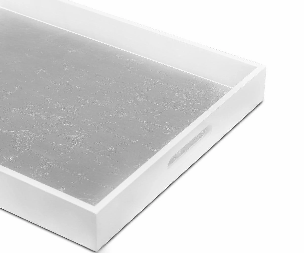 Rectangular Silver Leaf Tray