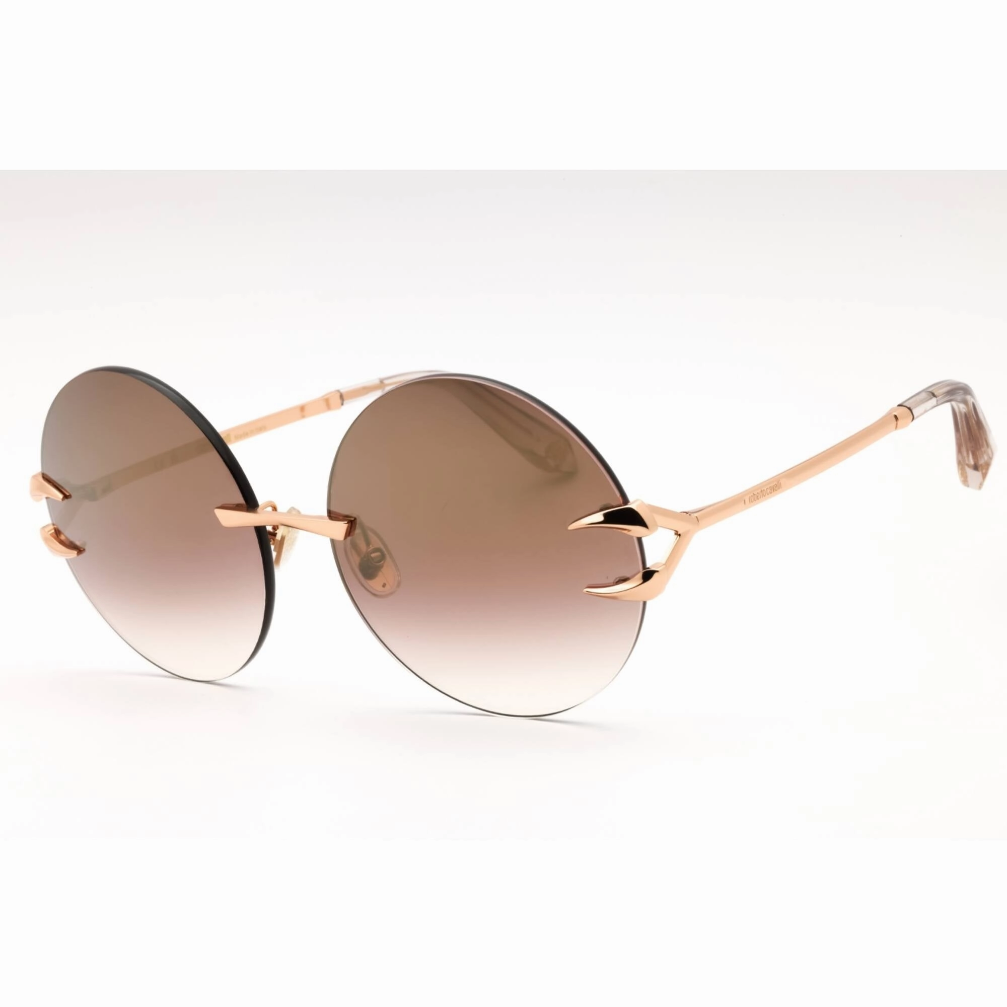 Roberto Cavalli Women's Sunglasses - Copper Gold Metal Round Full Rim | SRC006 8FCG