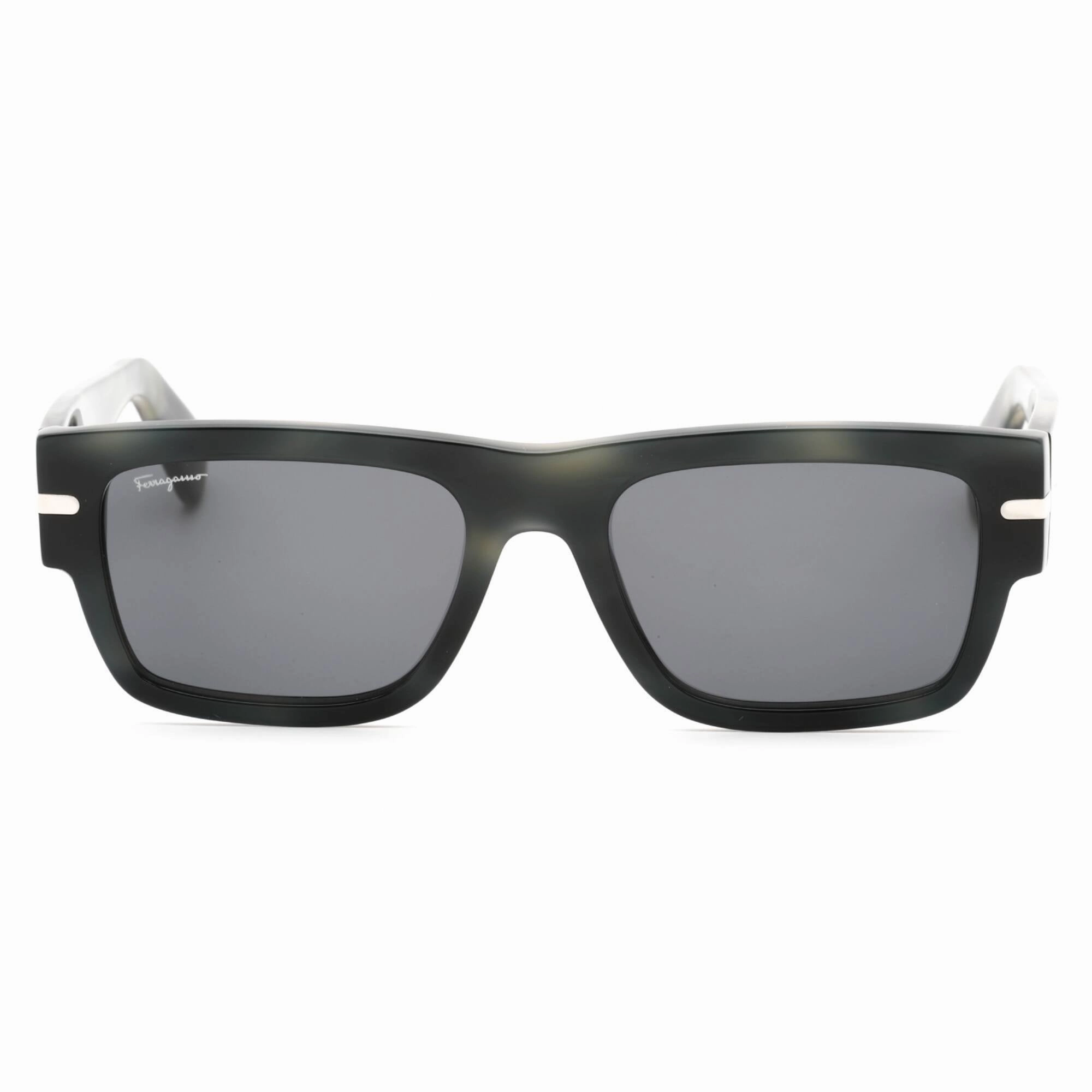 Salvatore Ferragamo Men's Sunglasses - Grey Havana Rectangular Frame | SF1030S 052