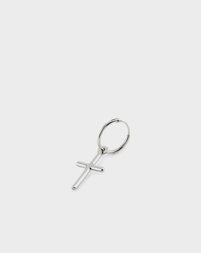 Silver Cross Earring