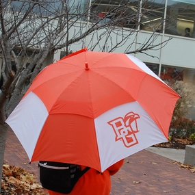 Storm Duds The Windmill Orange/White 62 Umbrella
