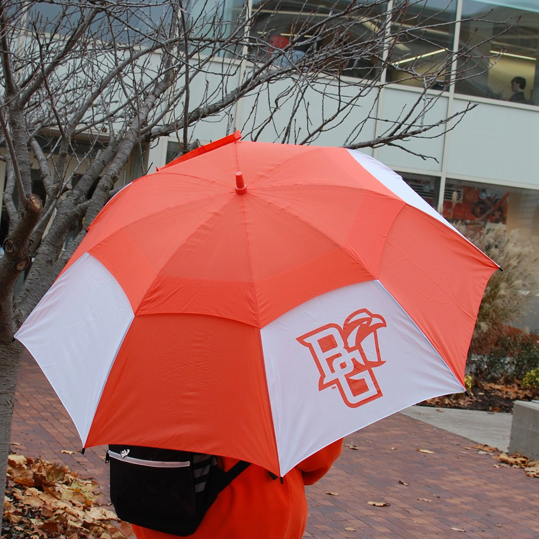 Storm Duds The Windmill Orange/White 62 Umbrella