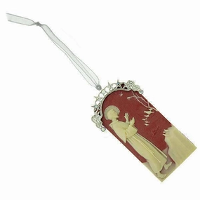Symbols Of Faith AB Crystal St. Francis of Assisi Cameo Christmas Tree Ornament