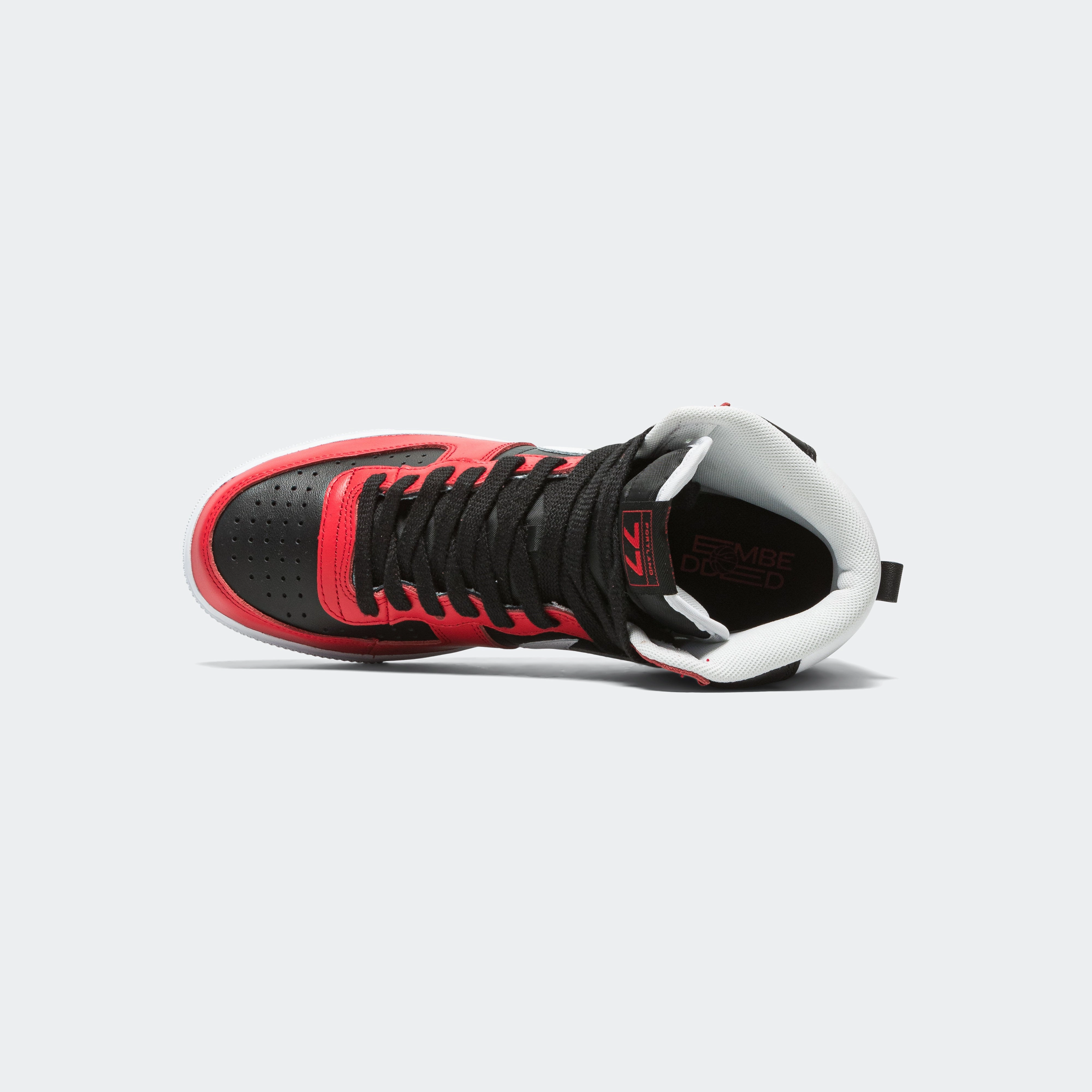 Terminator High - Black/White-University Red