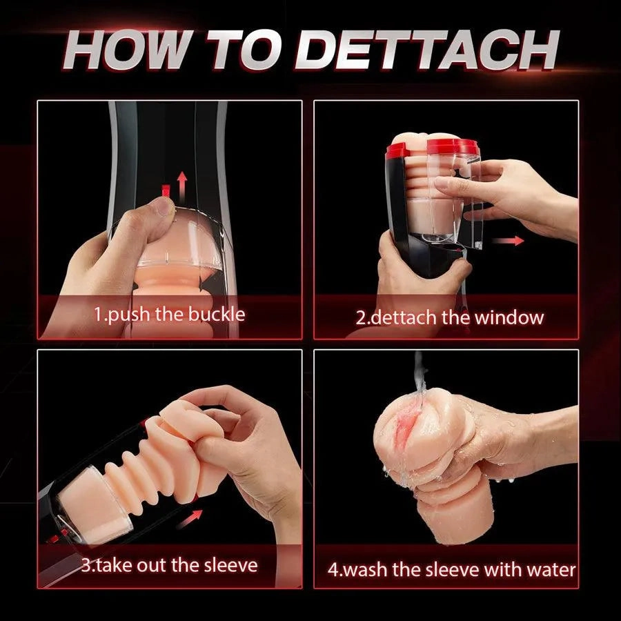 Thrusting Realistic Pussy Male Stroker Toy