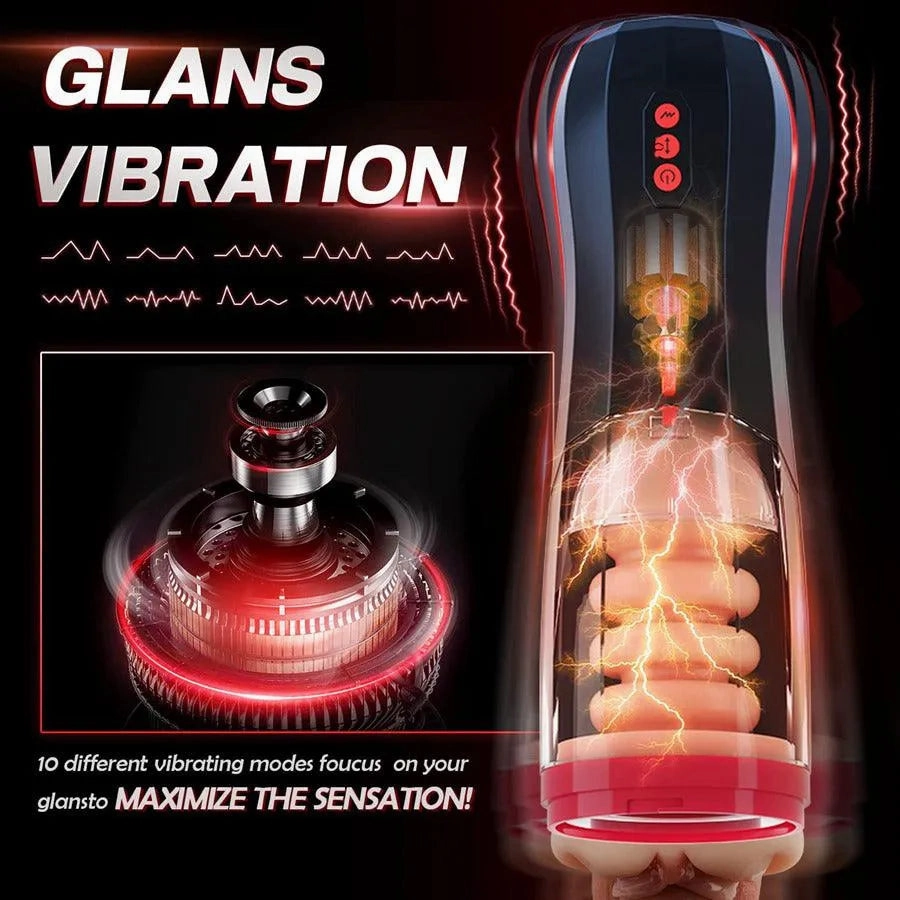 Thrusting Realistic Pussy Male Stroker Toy