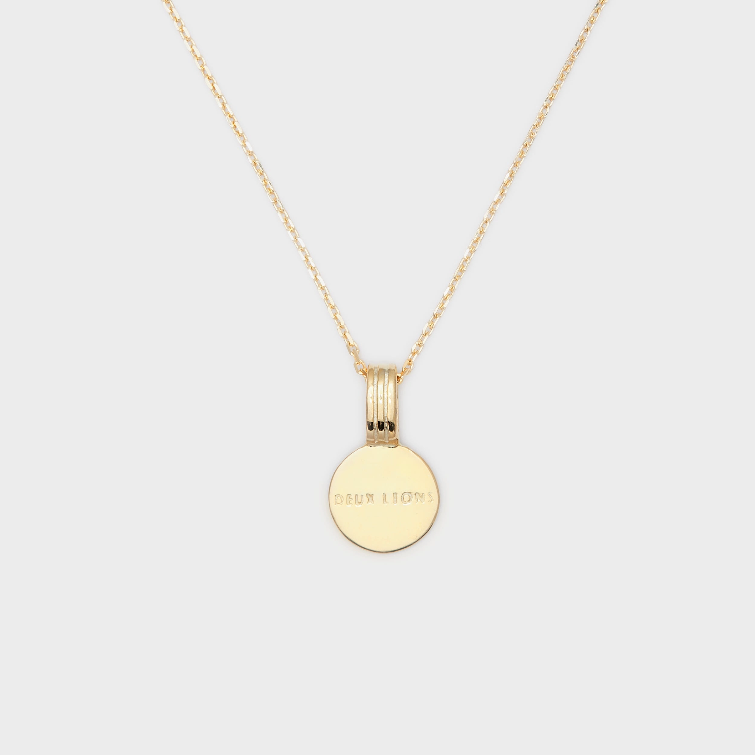 Tiny Joan Initial Medallion in Gold For Her