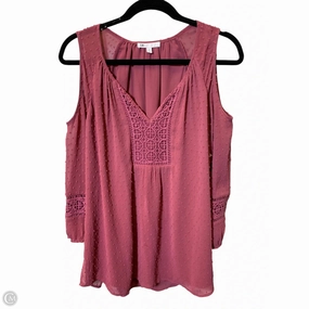 Top 3/4 Sleeve By Dr2 In Pink, Size: M