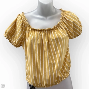 Top Short Sleeve By American Eagle In Yellow, Size: Sp