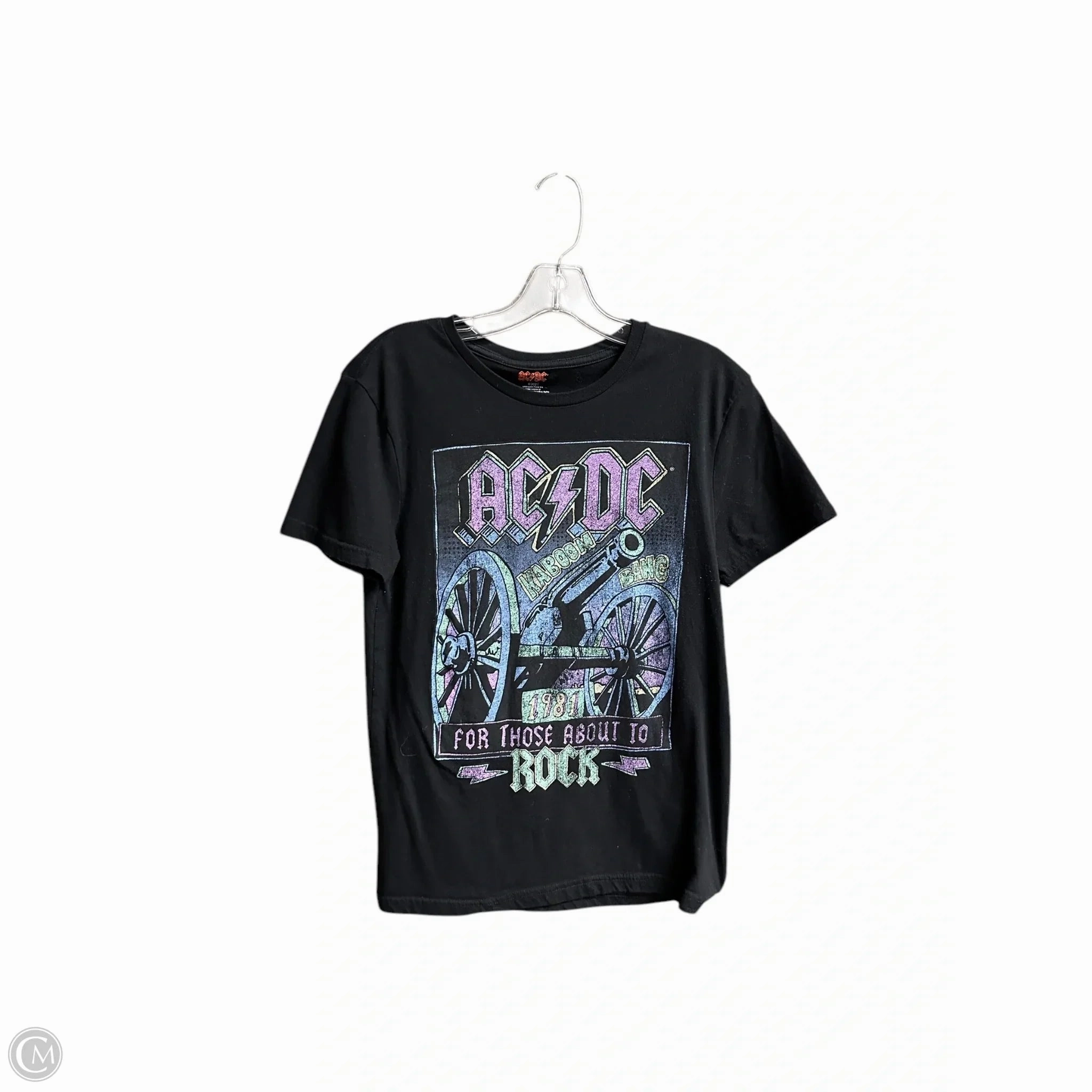 Top Short Sleeve By Clothes Mentor In Black, Size: S