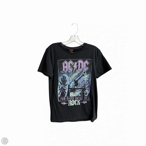 Top Short Sleeve By Clothes Mentor In Black, Size: S