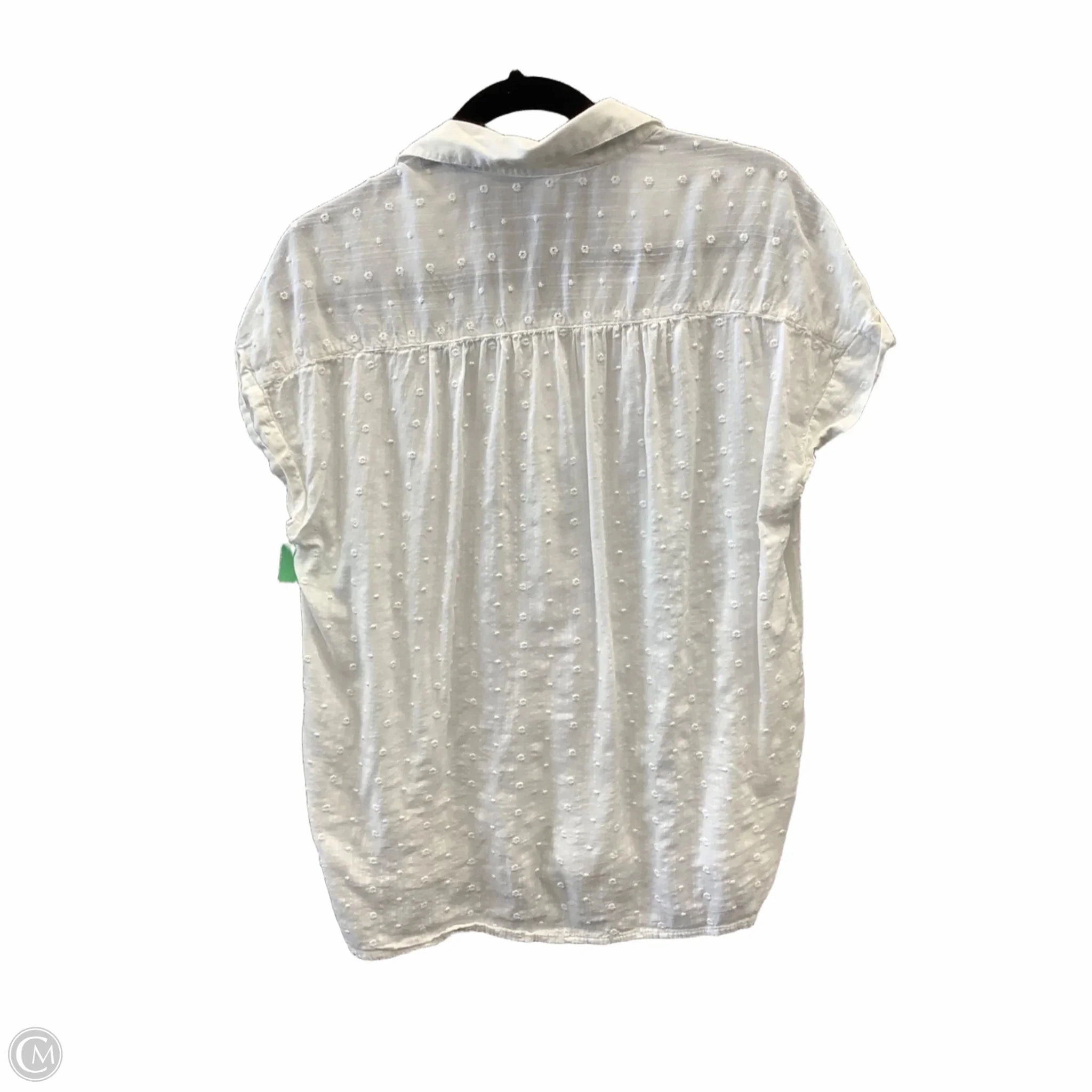 Top Short Sleeve By Old Navy In White, Size: M