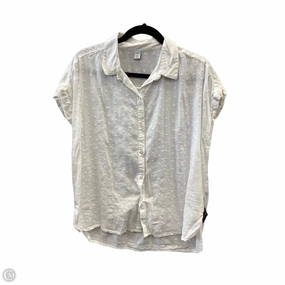 Top Short Sleeve By Old Navy In White, Size: M