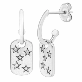 Unbranded FE130408-DI-SS 0.10 CT T.W. Diamond Constellation Earrings
