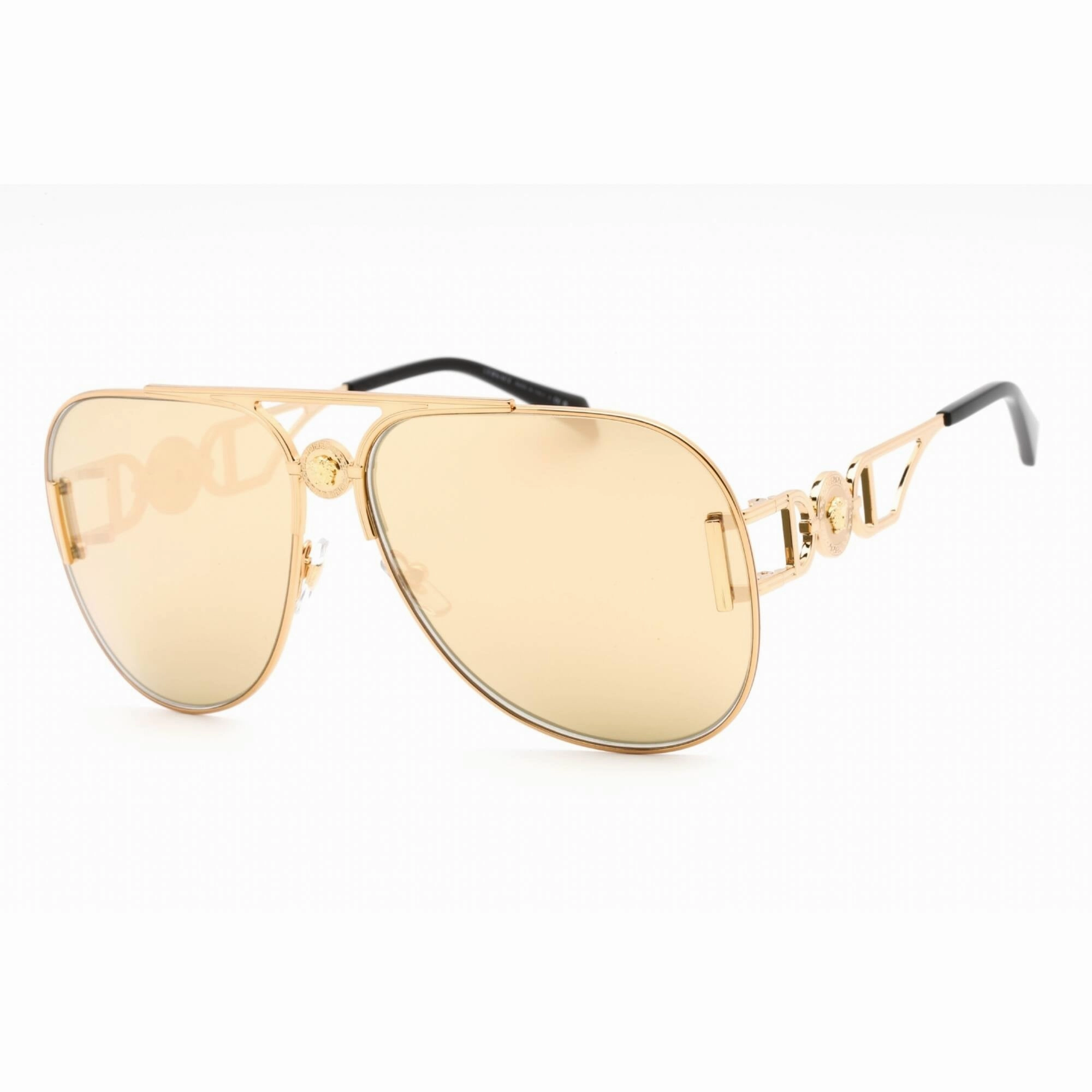 Versace Men's Sunglasses - Gold Metal Aviator Full Rim Frame | 0VE2255 100203