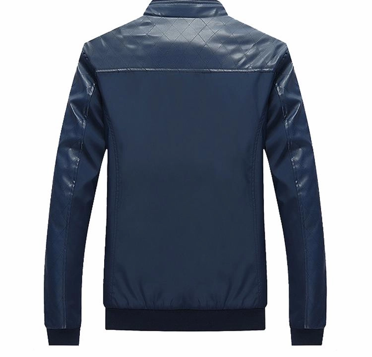 West Louis™ Business PU Leather Slim Jacket
