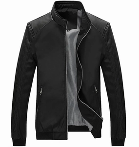 West Louis™ Business PU Leather Slim Jacket
