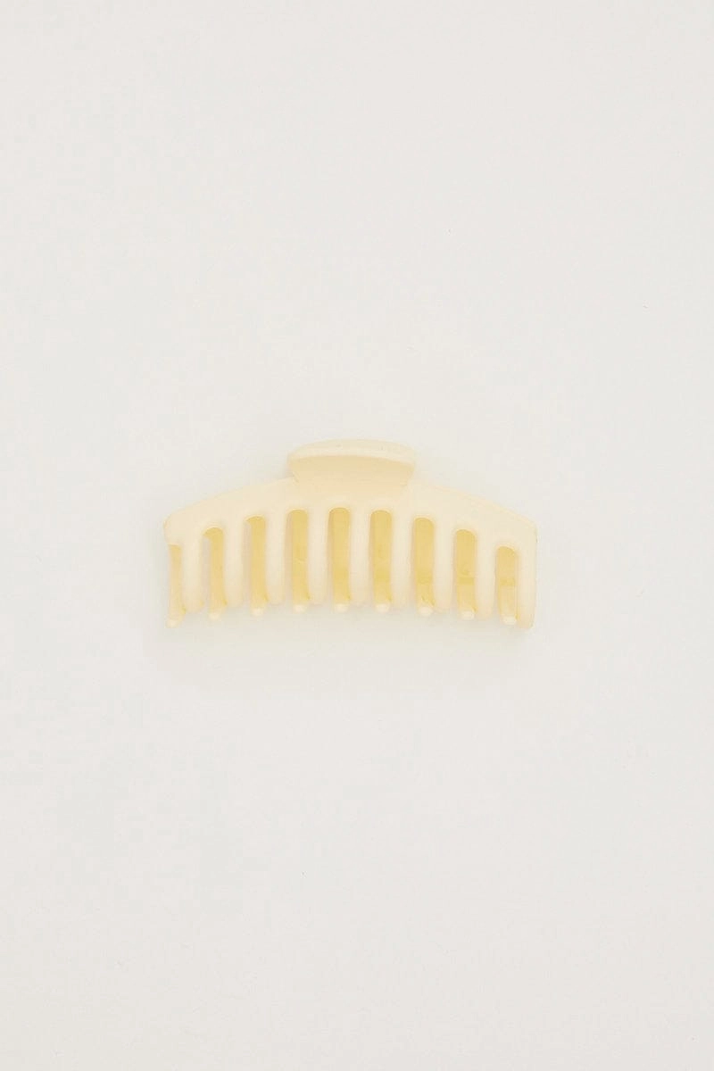 White Classic Claw Clip
