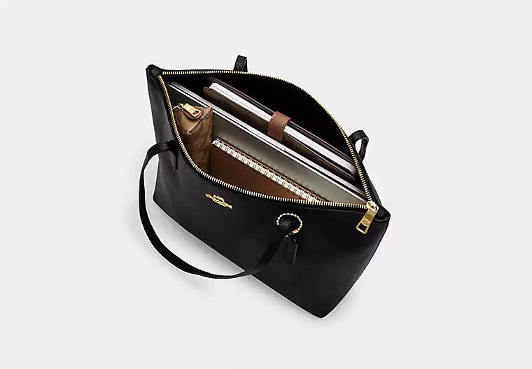 Zip Top Tote In Signature Canvas