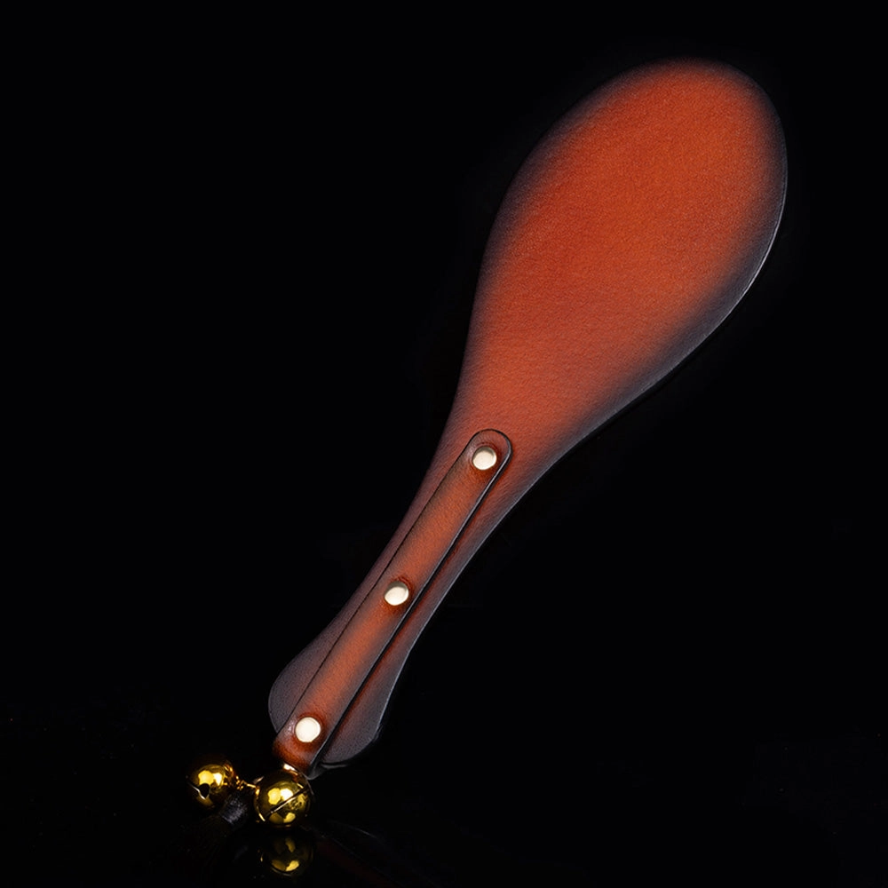 ZYL Short Round Genuine Leather Spanking Paddle